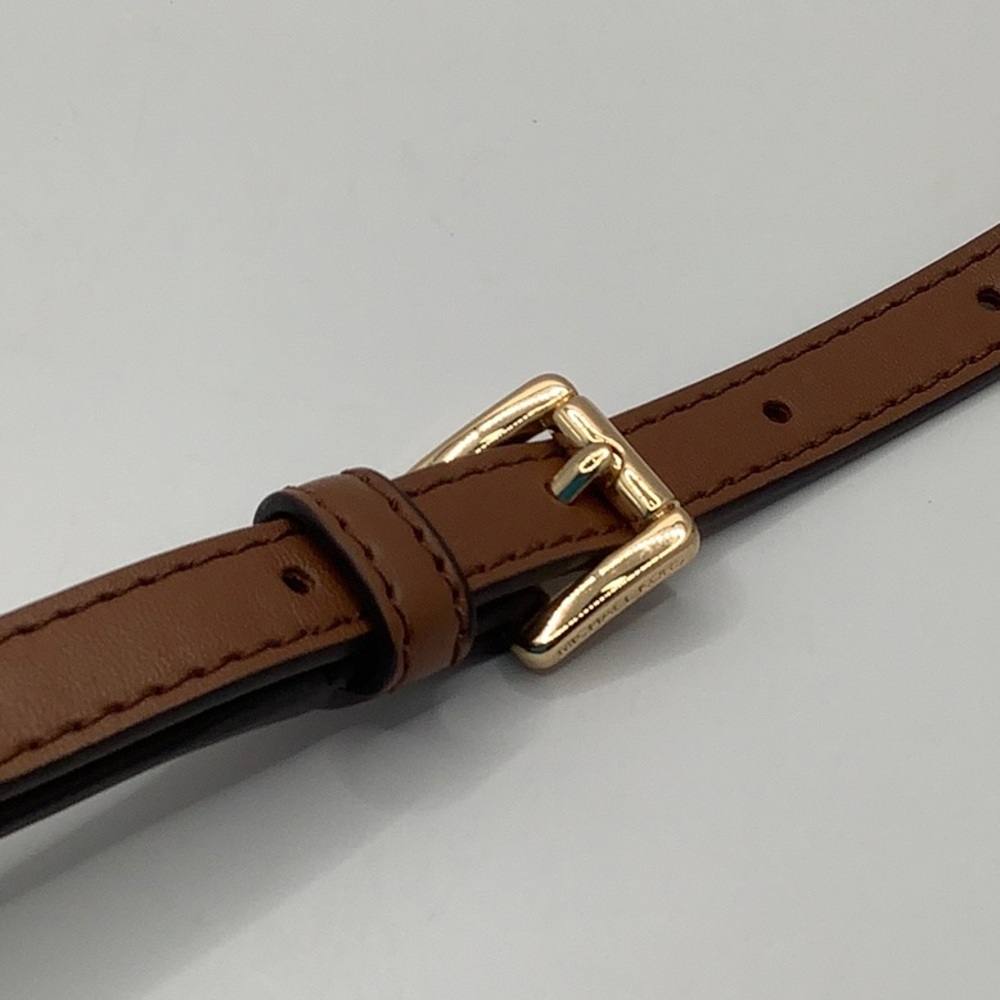 🤎NEW🤎Michael Kors Brown Smooth Leather Crossbody Replacement Strap - Picture 6 of 15